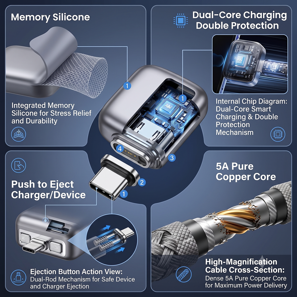AEGIS™ Smart 140 W Charge Guard (Auto power cut off & Faster charging)