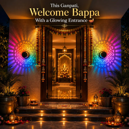 Solar Mandala Light IP68 Waterproof- Auto On/Off