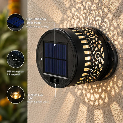 Solar Mandala Light IP68 Waterproof- Auto On/Off